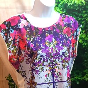 Ted Baker top with stained glass floral print. Pretty.  TB2